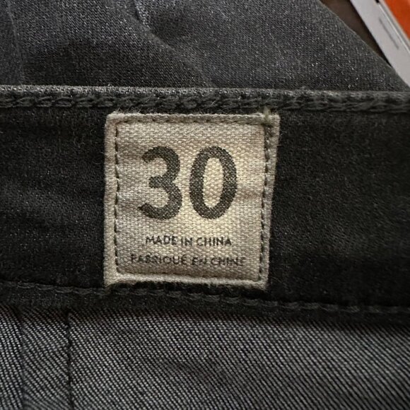 Free People We The Free‎ High Rise Black Distressed Crossed Raw Hem Skinny Jeans - Picture 6 of 7